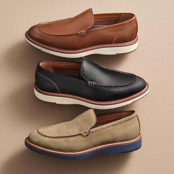 imageJohnston amp Murphy Mens Upton Venetian Shoe  Mens Walking Shoes Casual Shoes for Men Sneakers for Men Flexible Shoes for Men TRUFOAM Sole amp Cushioned InsoleTan Full Grain