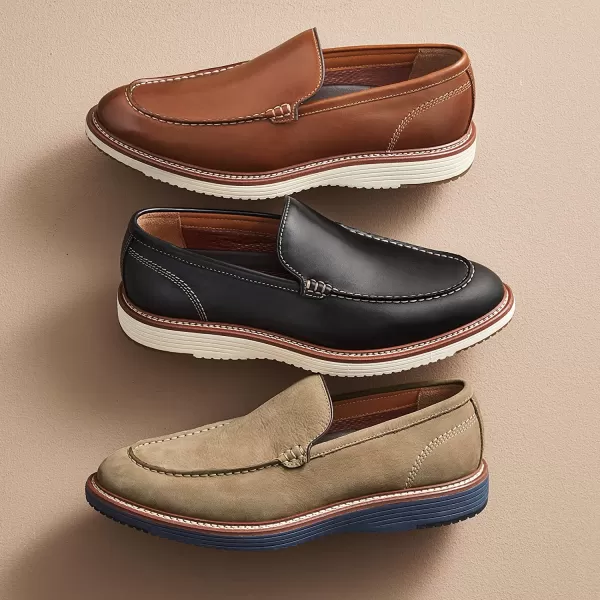 imageJohnston amp Murphy Mens Upton Venetian Shoe  Mens Walking Shoes Casual Shoes for Men Sneakers for Men Flexible Shoes for Men TRUFOAM Sole amp Cushioned InsoleTan Full Grain
