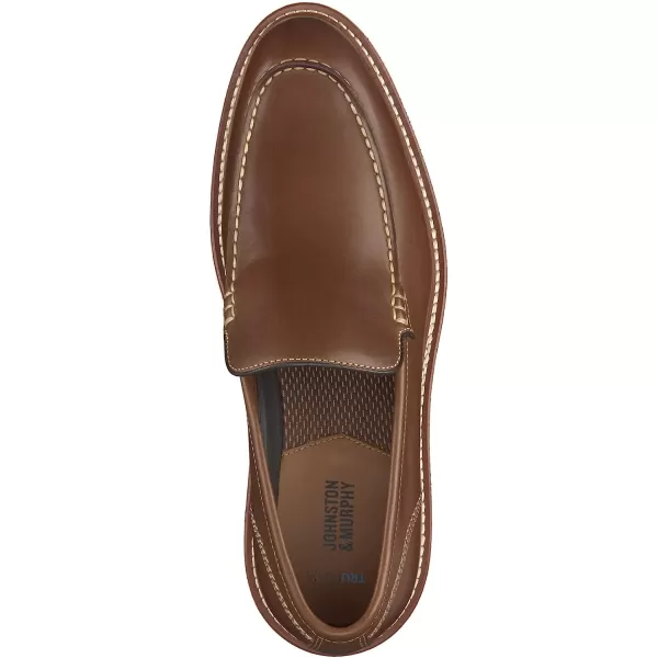 imageJohnston amp Murphy Mens Upton Venetian Shoe  Mens Walking Shoes Casual Shoes for Men Sneakers for Men Flexible Shoes for Men TRUFOAM Sole amp Cushioned InsoleTan Full Grain