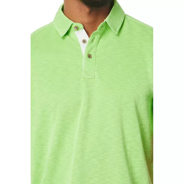 imageJohnston amp Murphy Mens Vintage Slub PoloLime