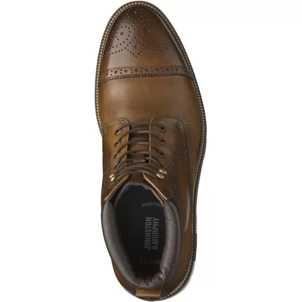 imageJohnston amp Murphy Mens XC Flex Cody Cap Toe BootTan Full Grain