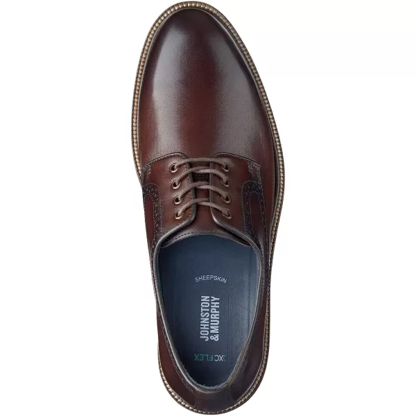 imageJohnston amp Murphy Mens XC Flex Cody Plain ToeMahogany Full Grain Leather