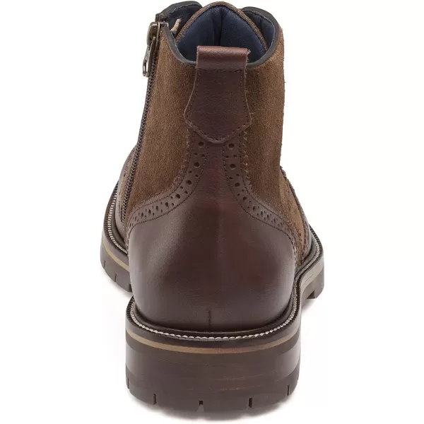imageJohnston amp Murphy Mens XC Flex Cody Wingtip Zip BootMahogany Full GrainSuede