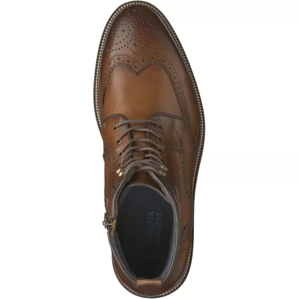 imageJohnston amp Murphy Mens XC Flex Cody Wingtip Zip BootTan Full Grain
