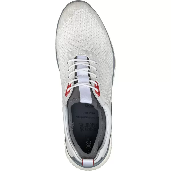 imageJohnston amp Murphy Mens XC4 H2 Sport Hybrid Knit Golf Shoe  Waterproof Leather  Lightweight  Memory Foam CushioningWhite KnitWhiteGray Waterproof Leather