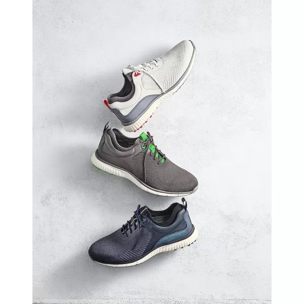 imageJohnston amp Murphy Mens XC4 H2 Sport Hybrid Knit Golf Shoe  Waterproof Leather  Lightweight  Memory Foam CushioningWhite KnitWhiteGray Waterproof Leather