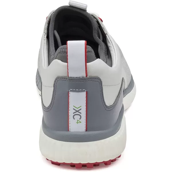 imageJohnston amp Murphy Mens XC4 H2 Sport Hybrid Knit Golf Shoe  Waterproof Leather  Lightweight  Memory Foam CushioningWhite KnitWhiteGray Waterproof Leather