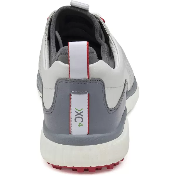 imageJohnston amp Murphy Mens XC4 H2 Sport Hybrid Knit Golf Shoe  Waterproof Leather  Lightweight  Memory Foam CushioningWhite KnitWhiteGray Waterproof Leather