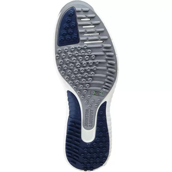 imageJohnston amp Murphy Mens XC4 H2Luxe Hybrid Saddle Golf Shoe  Waterproof Leather nbspLightweight  Full EVA Midsole CushionWhiteGray Waterproof