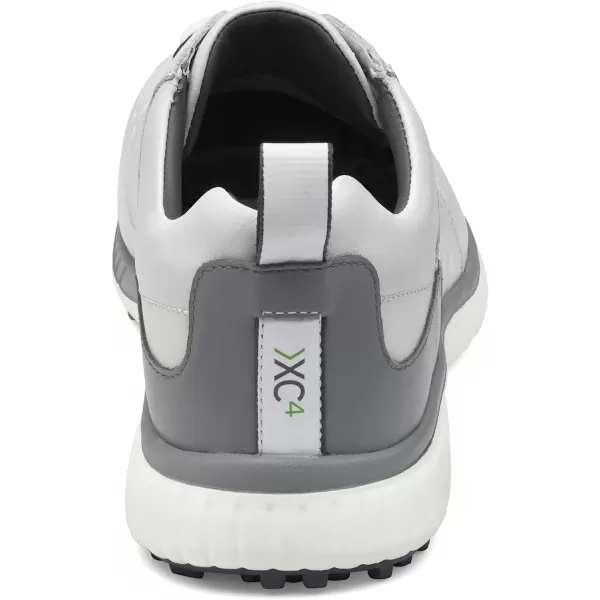 imageJohnston amp Murphy Mens XC4 H2Luxe Hybrid Saddle Golf Shoe  Waterproof Leather nbspLightweight  Full EVA Midsole CushionWhiteGray Waterproof