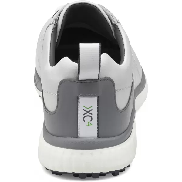 imageJohnston amp Murphy Mens XC4 H2Luxe Hybrid Saddle Golf Shoe  Waterproof Leather nbspLightweight  Full EVA Midsole CushionWhiteGray Waterproof