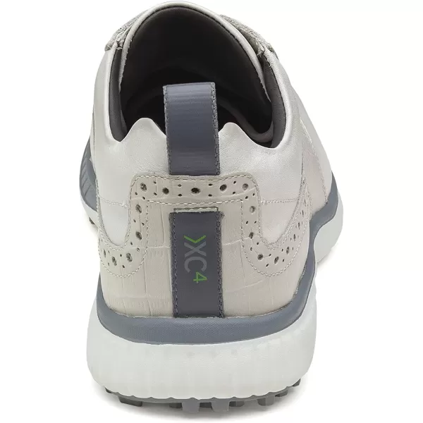 imageJohnston amp Murphy Mens XC4 H2Luxe Hybrid Saddle Golf Shoe  Waterproof Leather nbspLightweight  Full EVA Midsole CushionWhiteWhite Croc Print