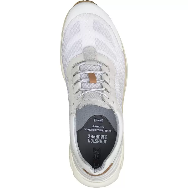 imageJohnston amp Murphy Mens XC4 TR2Sport Hybrid Shoe  Waterproof Construction  Memory Foam CushioningWhite MeshFull Grain