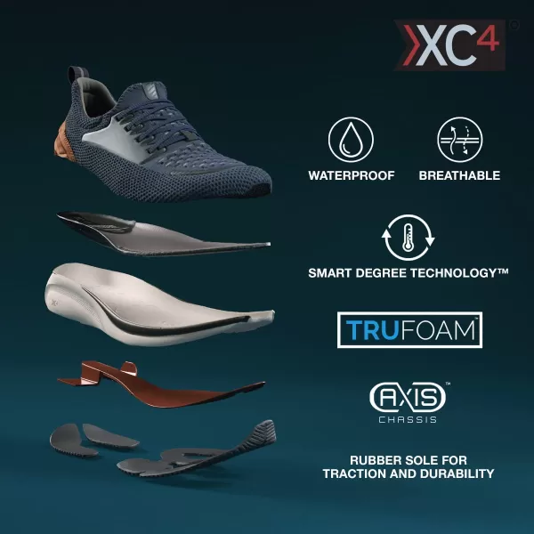 imageJohnston amp Murphy MensnbspXC4nbspTR1 Sport Hybrid Shoes  Waterproof Construction  Lightweight amp Breathable  Moisture Wicking Lining Removable DualWidth FootbedSage Waterproof KnitFull Grain