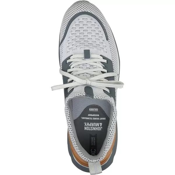 imageJohnston amp Murphy MensnbspXC4nbspTR1 Sport Hybrid Shoes  Waterproof Construction  Lightweight amp Breathable  Moisture Wicking Lining Removable DualWidth FootbedLight Gray Waterproof KnitFull Grain