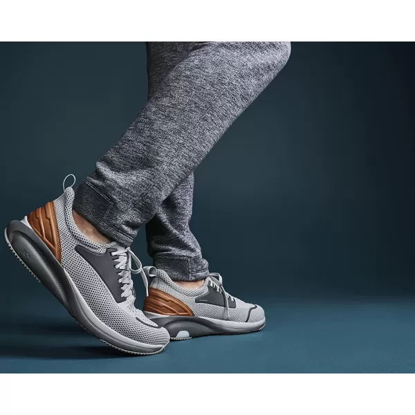 imageJohnston amp Murphy MensnbspXC4nbspTR1 Sport Hybrid Shoes  Waterproof Construction  Lightweight amp Breathable  Moisture Wicking Lining Removable DualWidth FootbedLight Gray Waterproof KnitFull Grain
