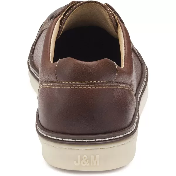 imageJohnston amp MurphynbspMensnbspMcGuffeynbspLacetoToenbspShoenbspnbspClassic Lightweight Leather SneakerDark Brown Full Grain