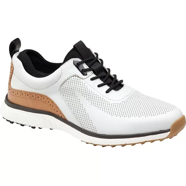 imageJohnston amp MurphynbspMensnbspXC4 H1Luxe HybridnbspGolf ShoesnbspnbspWaterproof Leathernbsp Lightweight nbspnbspMemoryFoamnbspCushioningWhite Waterproof Full Grain