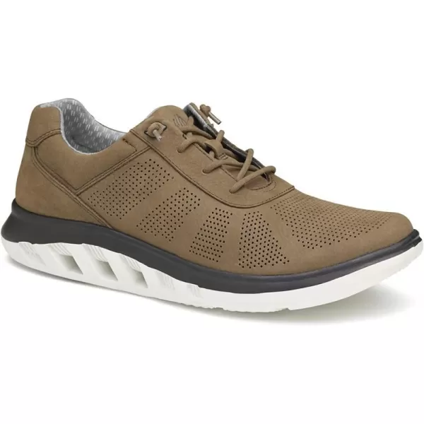 imageJohnston amp Murphy Mens Activate Plain Toe Shoe  Breathable Construction  Ventilated EVA SoleLight Brown Nubuck
