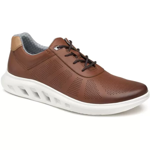 imageJohnston amp Murphy Mens Activate Plain Toe Shoe  Breathable Construction  Ventilated EVA SoleTan Full Grain
