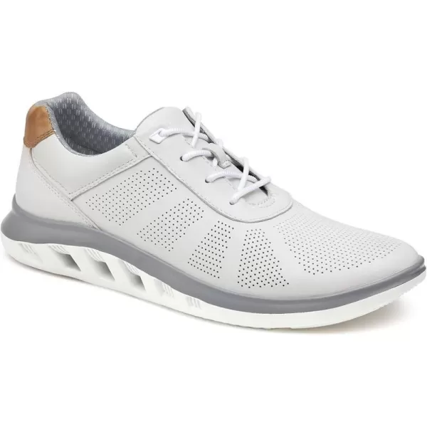 imageJohnston amp Murphy Mens Activate Plain Toe Shoe  Breathable Construction  Ventilated EVA SoleWhite Full Grain