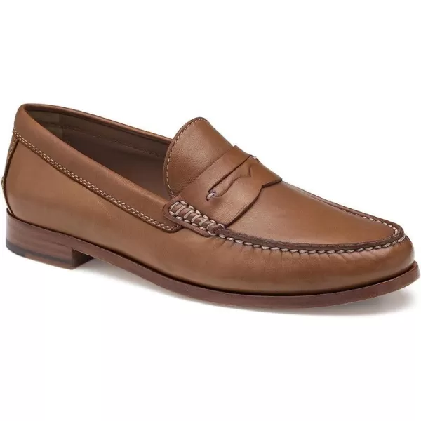 imageJohnston amp Murphy Mens Baldwin Penny Shoes  Mens Dress Shoes Leather Moccasin Shoes Dress Shoes for Men Durable Rubber Sole amp Cushioned Footbed Mens Penny LoafersCognac Sheepskin