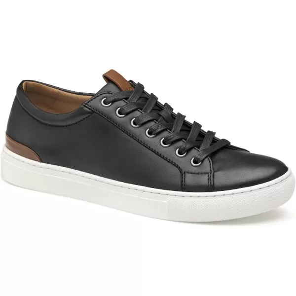imageJohnston amp Murphy Mens Banks LacetoToe Shoe  Retro Style Sheepskin Lining nbspVachettanbspLeather Trim nbspTRUFOAMnbspFootbed  Rubber Cup SoleBlack Sheepskin