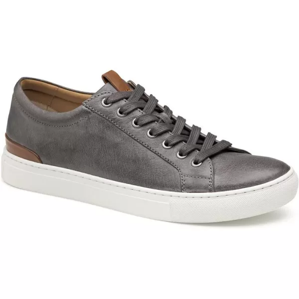imageJohnston amp Murphy Mens Banks LacetoToe Shoe  Retro Style Sheepskin Lining nbspVachettanbspLeather Trim nbspTRUFOAMnbspFootbed  Rubber Cup SoleGray Italian Washed Sheepskin