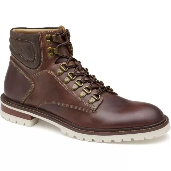 imageJohnston amp Murphy Mens Barrett Alpine Boot  Rugged FullGrain Leather or Suede  Advanced Cushioning  Tonal amp Contrast Laces  Superior ComfortMahogany Full Grain