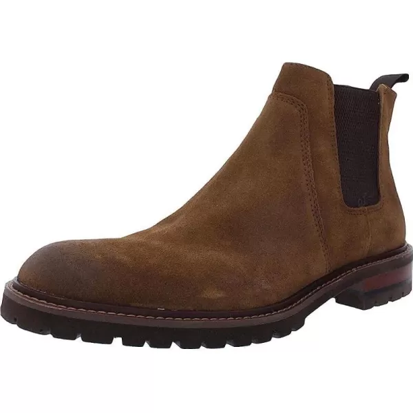 imageJohnston amp Murphy Mens Barrett Chelsea Boot  FullGrain Leather or Suede  Classic Design  Side Stretch Gores  Advanced Cushioning  Superior ComfortTan Oiled Suede