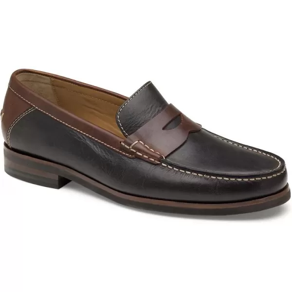 imageJohnston amp Murphy Mens Bolton Penny Loafers  Mens Dress Shoes Leather Moccasin Shoes Dress Shoes for Men Cushioned TRUFOAM Sole Mens Penny Loafers Business Casual ShoesDark BrownMahogany Full Grain