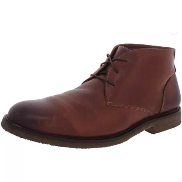 imageJohnston amp Murphy Mens Copeland Chukka Casual BootClassic DesignCrepe Rubber SoleMemoryFoam CushioningWaterResistantRed Brown Oiled Full Grain