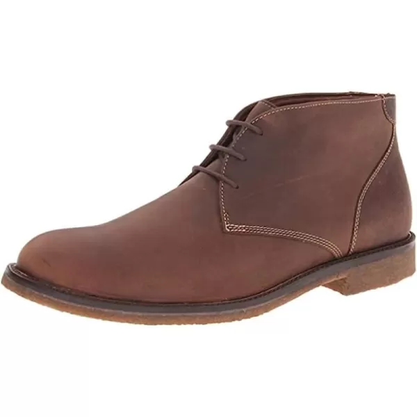 imageJohnston amp Murphy Mens Copeland Chukka Casual BootClassic DesignCrepe Rubber SoleMemoryFoam CushioningWaterResistantTan Oiled Full Grain