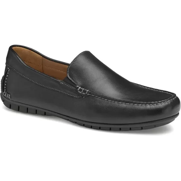 imageJohnston amp Murphy Mens Cort Venetian Shoe  Full Coverage Flexible EVA Sole  Removable Cushioned InsoleBlack Full Grain