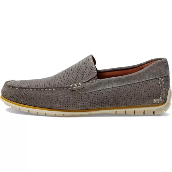 imageJohnston amp Murphy Mens Cort Venetian Shoe  Full Coverage Flexible EVA Sole  Removable Cushioned InsoleGray Perfed Nubuck