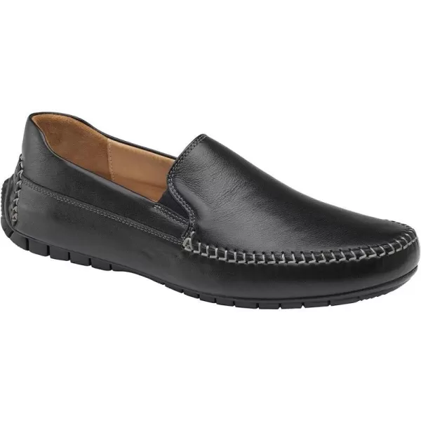 imageJohnston amp Murphy Mens Cort Whipstitch Venetian  Casual Shoe  Leather DriverBlack Full Grain