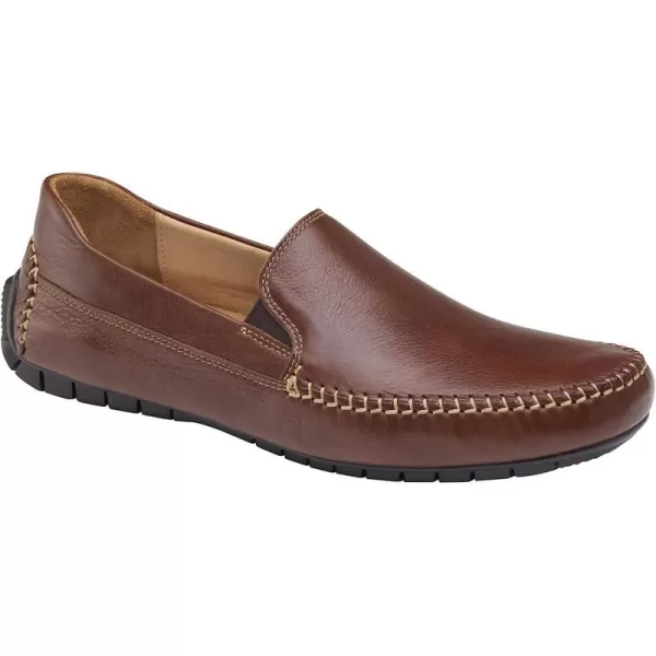 imageJohnston amp Murphy Mens Cort Whipstitch Venetian  Casual Shoe  Leather DriverMahogany Full Grain