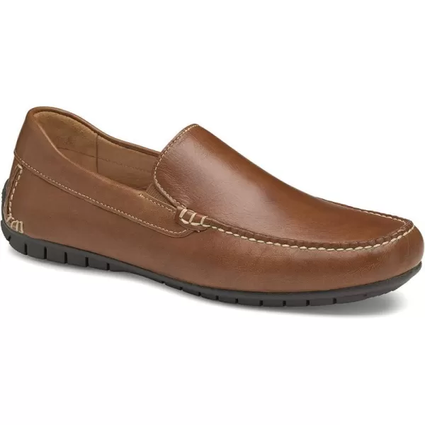imageJohnston amp Murphy Mens Cort Whipstitch Venetian  Casual Shoe  Leather DriverTan Full Grain