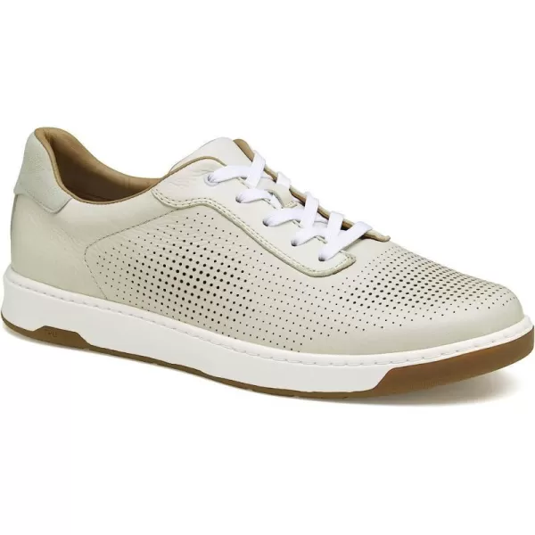 imageJohnston amp Murphy Mens Daxton UThroat Shoes  Mens Walking Shoes Casual Shoes for Men Sneakers for Men Casual Sneakers TRUFOAM Cushioned Footbed amp Rubber SoleWhite Full Grain