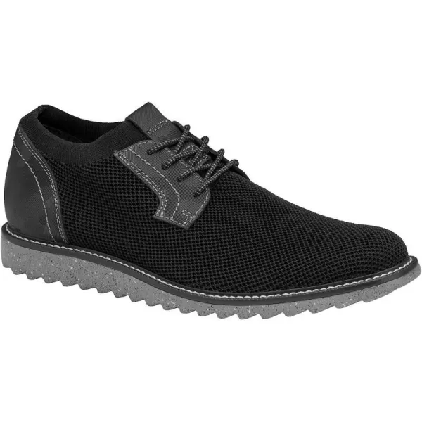 imageJohnston amp Murphy Mens Duncan Knit Plain Toe Shoe  Mens Walking Shoes Casual Shoes for Men Mens Casual Shoes Flexible Knit Shoes for Men Cushioned EVA Insole amp Sawtooth EVA SoleBlack KnitCamoembossed Leather