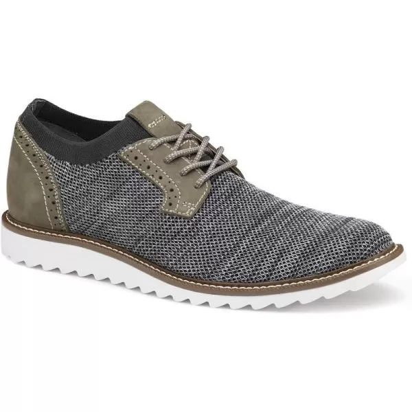 imageJohnston amp Murphy Mens Duncan Knit Plain Toe Shoe  Mens Walking Shoes Casual Shoes for Men Mens Casual Shoes Flexible Knit Shoes for Men Cushioned EVA Insole amp Sawtooth EVA SoleGray Marbled KnitNubuck