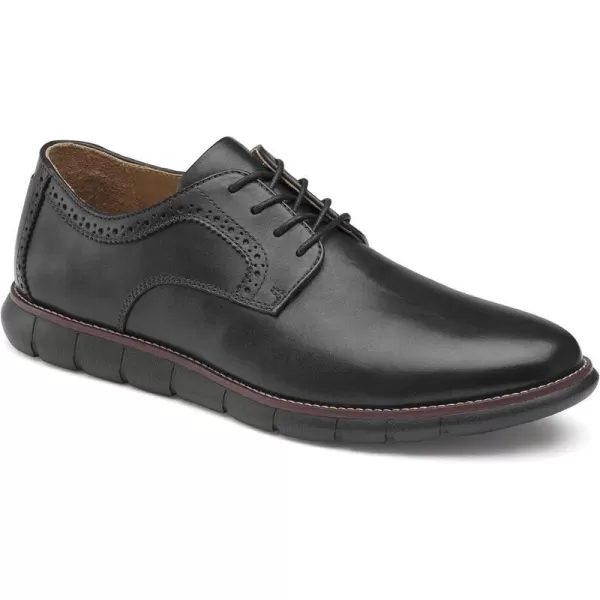 imageJohnston amp Murphy Mens Holden Plain Toe ShoeBlack Full GrainBlack Sole