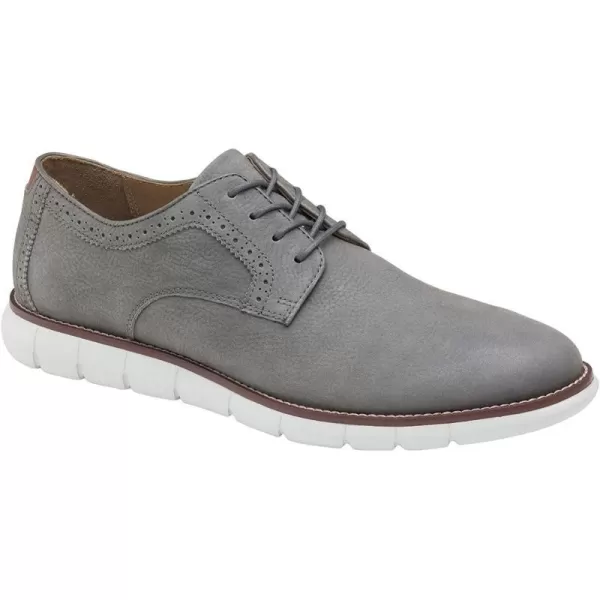 imageJohnston amp Murphy Mens Holden Plain Toe ShoeGray Tumbled Nubuck