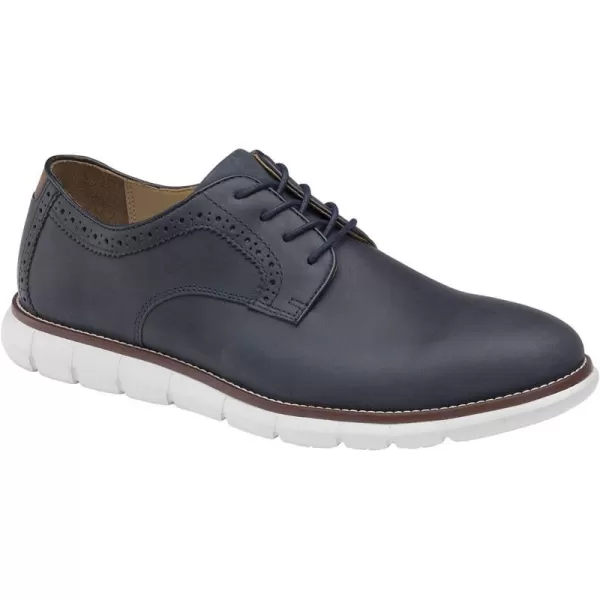imageJohnston amp Murphy Mens Holden Plain Toe ShoeNavy Oiled Full Grain