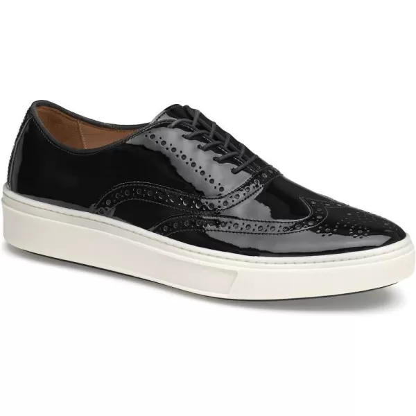 imageJohnston amp Murphy Mens Hollins Wingtip Shoe  Mens Walking Shoes Casual Shoes for Men Sneakers for Men Dress Sneakers Rubber Sole amp Cushioned FootbedBlack Patent Leather