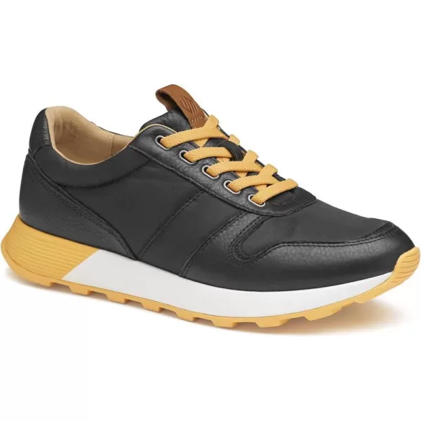 imageJohnston amp Murphy Mens Kinnon UThroat Shoes  Mens Walking Shoes Casual Sneakers EVA Cushioned Footbed Rubber SoleBlack Full GrainRecycled Polyester