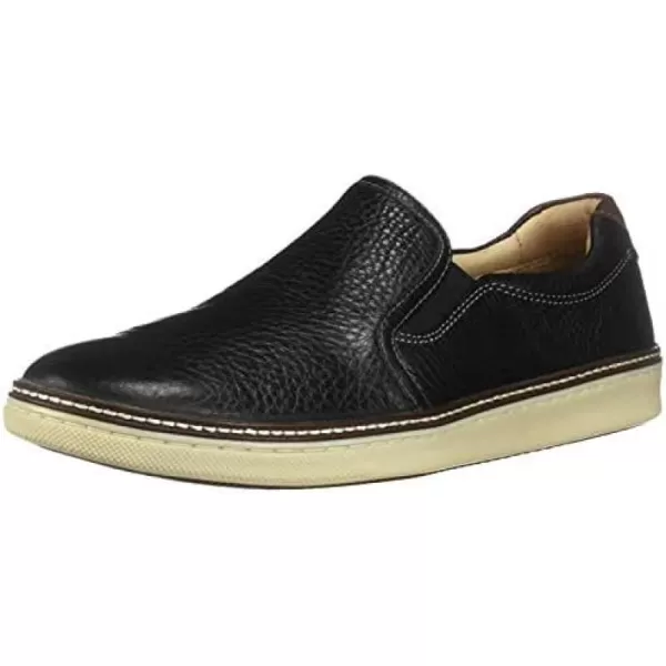 imageJohnston amp Murphy Mens McGuffey Skull Embossed SlipOn Shoe  Cushioned Insole  Skeletal Leather LiningBlack Full Grain