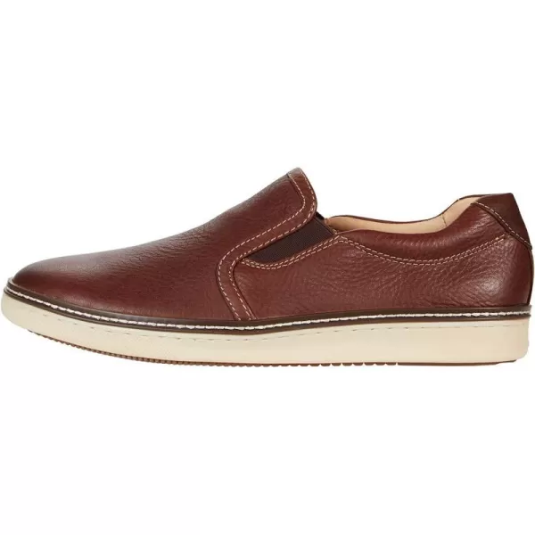 imageJohnston amp Murphy Mens McGuffey Skull Embossed SlipOn Shoe  Cushioned Insole  Skeletal Leather LiningDark Brown Full Grain