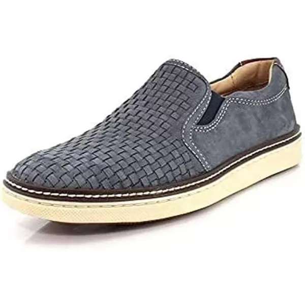 imageJohnston amp Murphy Mens McGuffey Woven SlipOn Shoe nbspClassic Lightweight SneakerDenim Tumbled Nubuck
