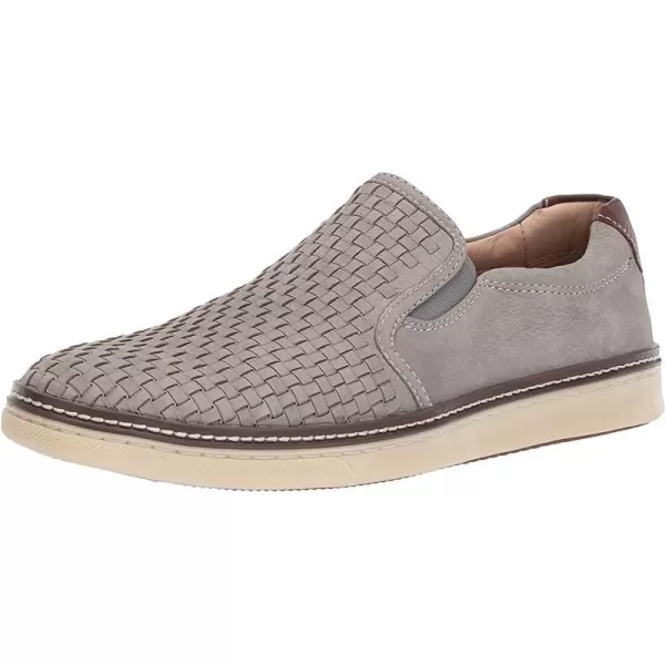 imageJohnston amp Murphy Mens McGuffey Woven SlipOn Shoe nbspClassic Lightweight SneakerGray Tumbled Nubuck